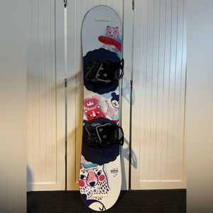 Youth Burton Snowboard with Burton Bindings